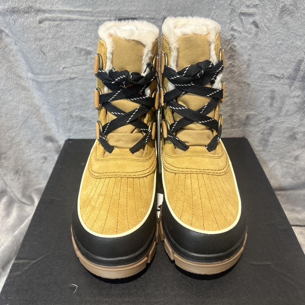 Sorel TIVoli IV WP Womens Winter Boots Sz 9 Ceramic Natural Ankle Round Toe